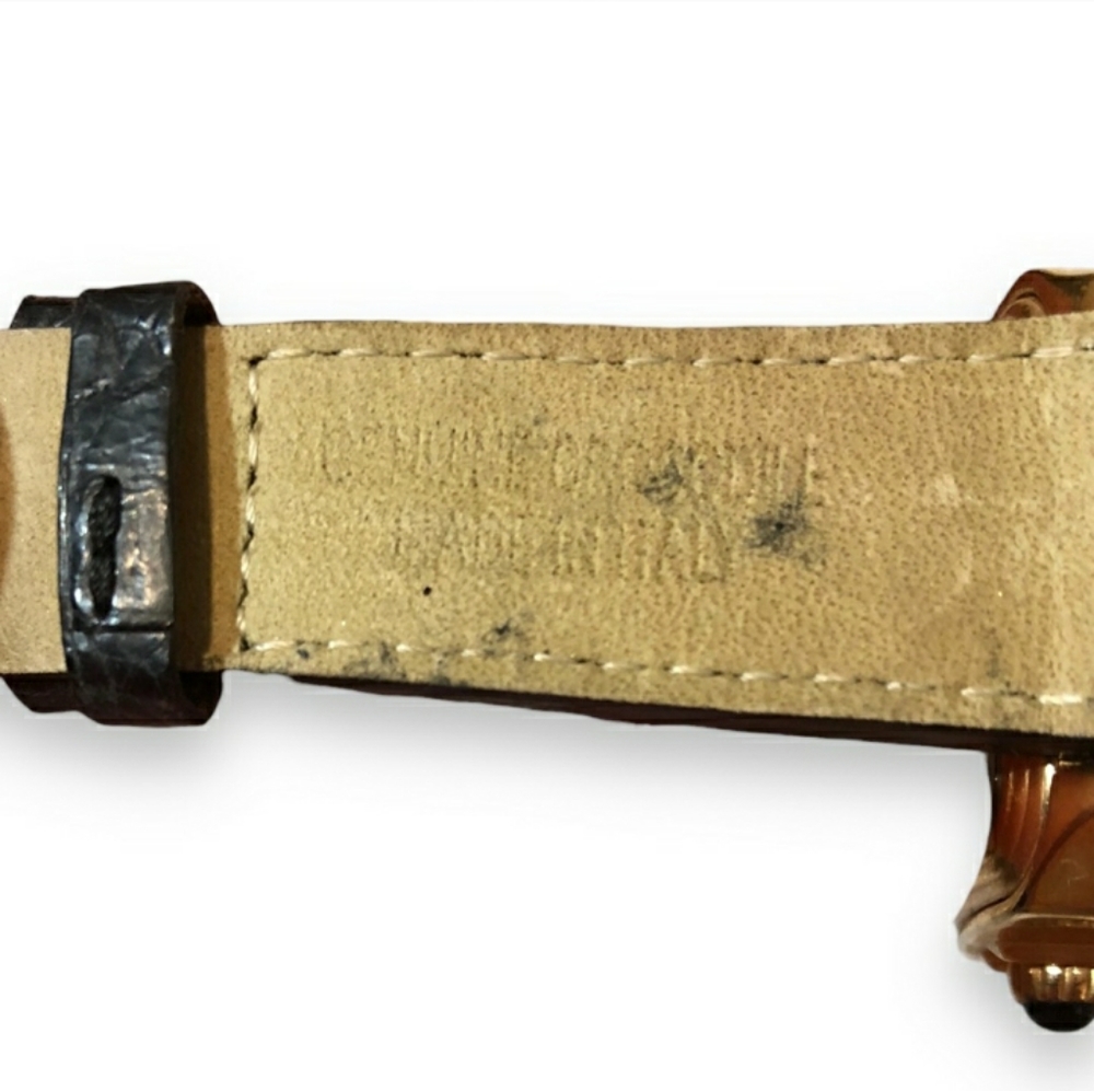 ROBERTO CAVALLI Women’s Venom Watch Crocodile Strap EUC! - Picture 4 of 8